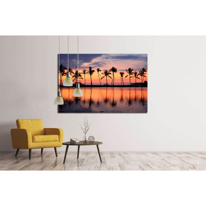 Vacation getaway colorful concept photo from sea ocean water at Big Island, Hawaii, USA №2694 Ready to Hang Canvas Print - Zellart Canvas Prints ALL_Products, s-2694