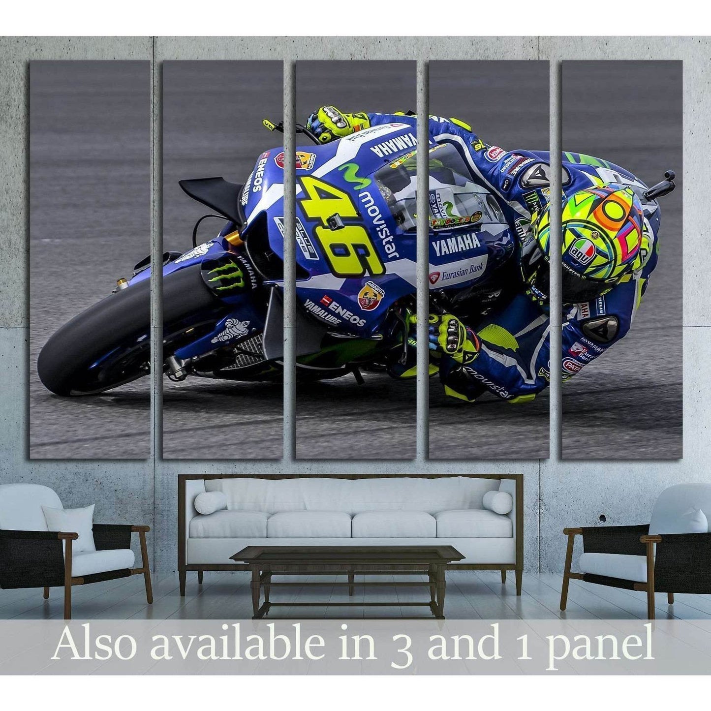 Valentino Rossi during Shell Malaysia Motorcycle Grand Prix (GP) 2016 №1881 Ready to Hang Canvas PrintCanvas art arrives ready to hang, with hanging accessories included and no additional framing required. Every canvas print is hand-crafted, made on-deman