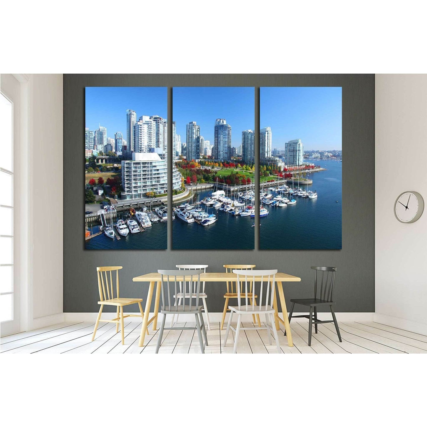 Vancouver in British Columbia, Canada №2041 Ready to Hang Canvas Print - Zellart Canvas Prints ALL_Products, s-2041