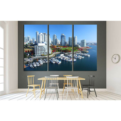 Vancouver in British Columbia, Canada №2041 Ready to Hang Canvas Print - Zellart Canvas Prints ALL_Products, s-2041