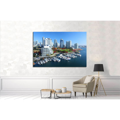 Vancouver in British Columbia, Canada №2041 Ready to Hang Canvas Print - Zellart Canvas Prints ALL_Products, s-2041