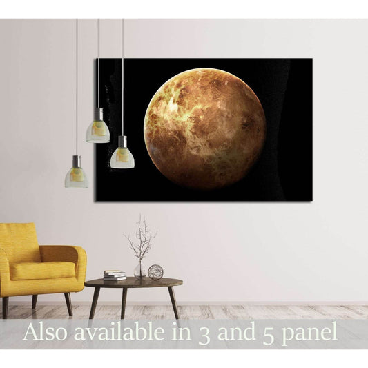 Venus - High resolution 3D images presents planets of the solar system. №2439 Ready to Hang Canvas Print - Zellart Canvas Prints ALL_Products, s-2439