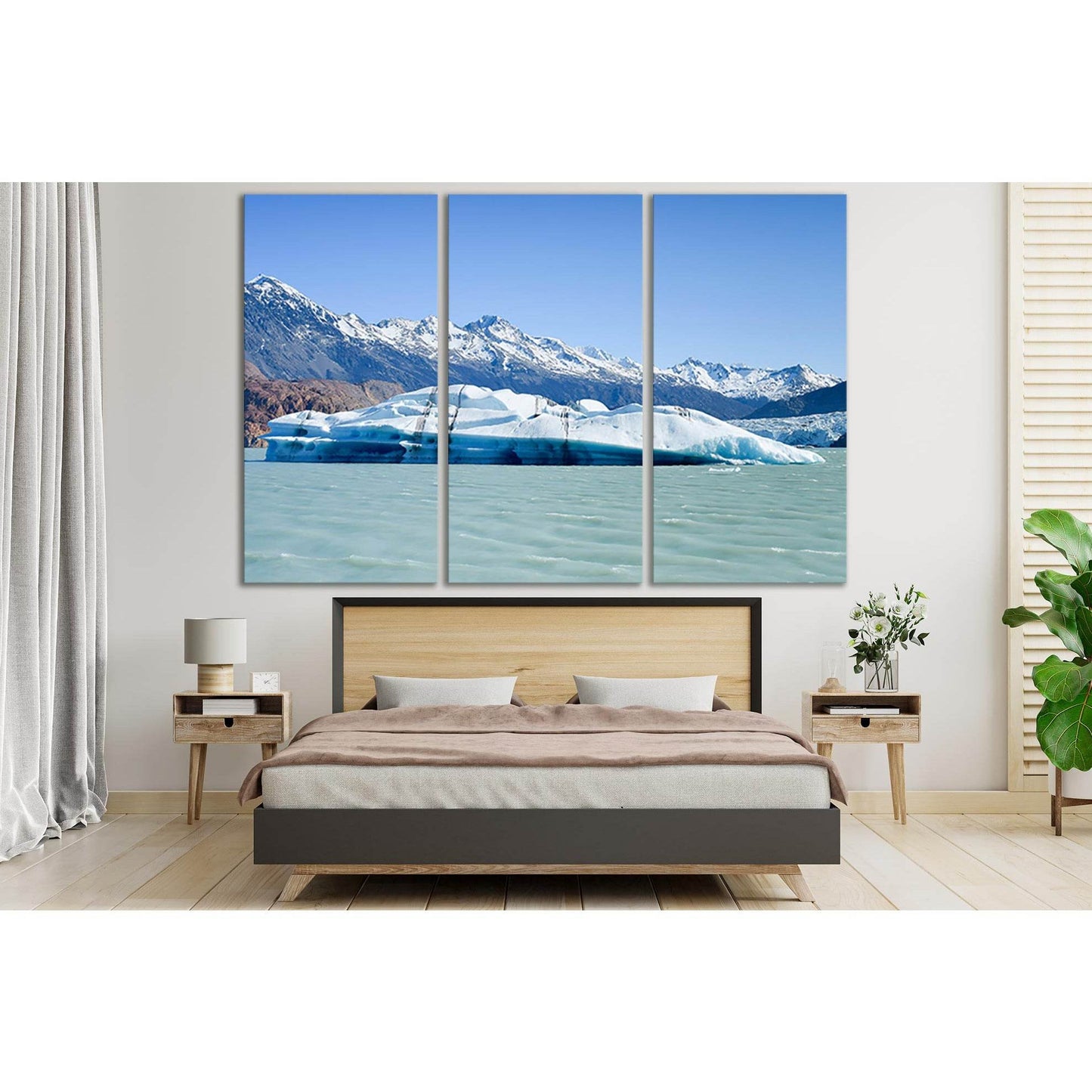 Viedma Glacier And The Lake №SL1330 Ready to Hang Canvas Print - Zellart Canvas Prints 0new, ALL_Products, Glacials