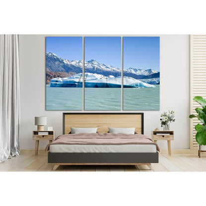Viedma Glacier And The Lake №SL1330 Ready to Hang Canvas Print - Zellart Canvas Prints 0new, ALL_Products, Glacials
