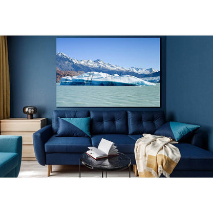 Viedma Glacier And The Lake №SL1330 Ready to Hang Canvas Print - Zellart Canvas Prints 0new, ALL_Products, Glacials