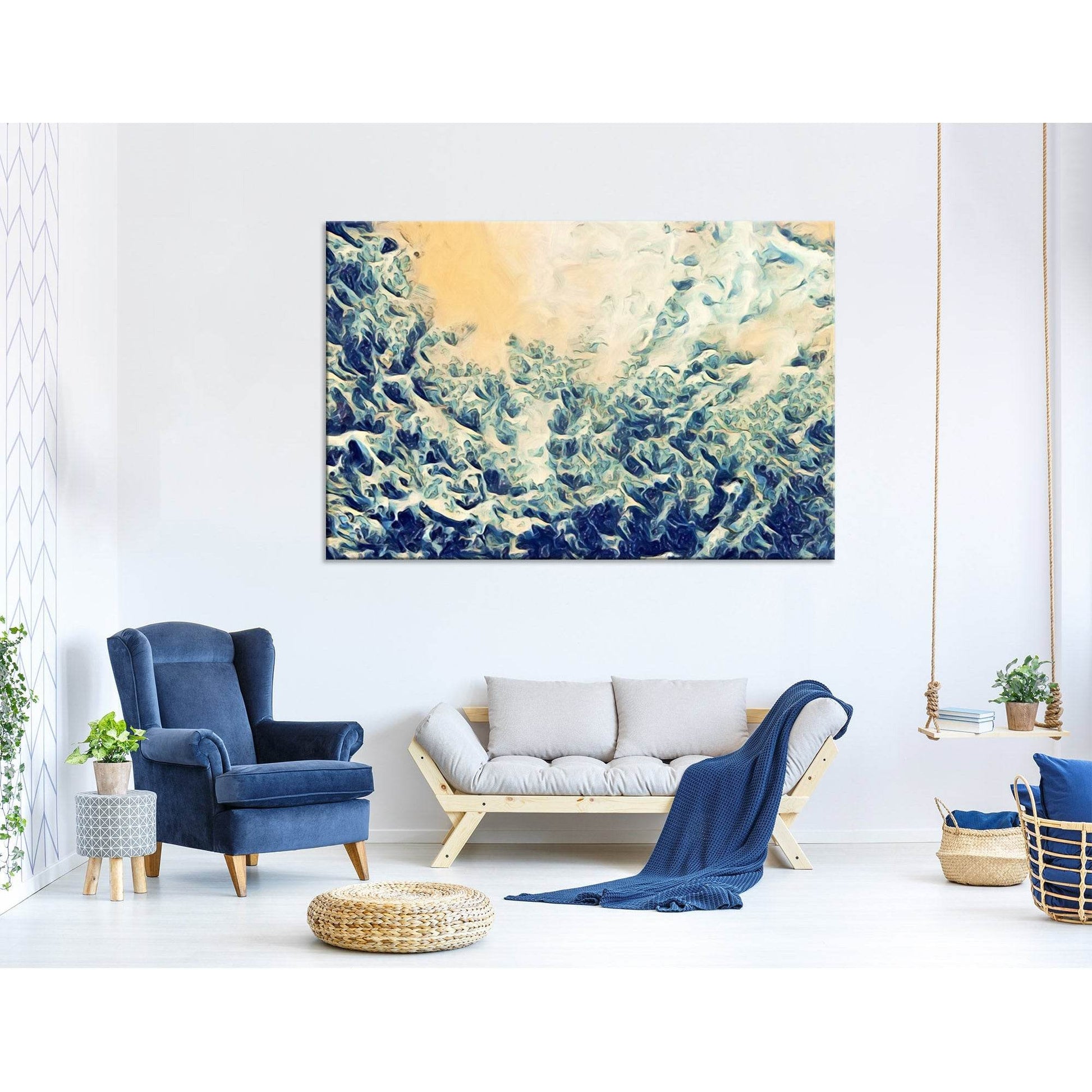 View From The Depths Abstract №04336 Ready to Hang Canvas Print - Zellart Canvas Prints ALL_Products