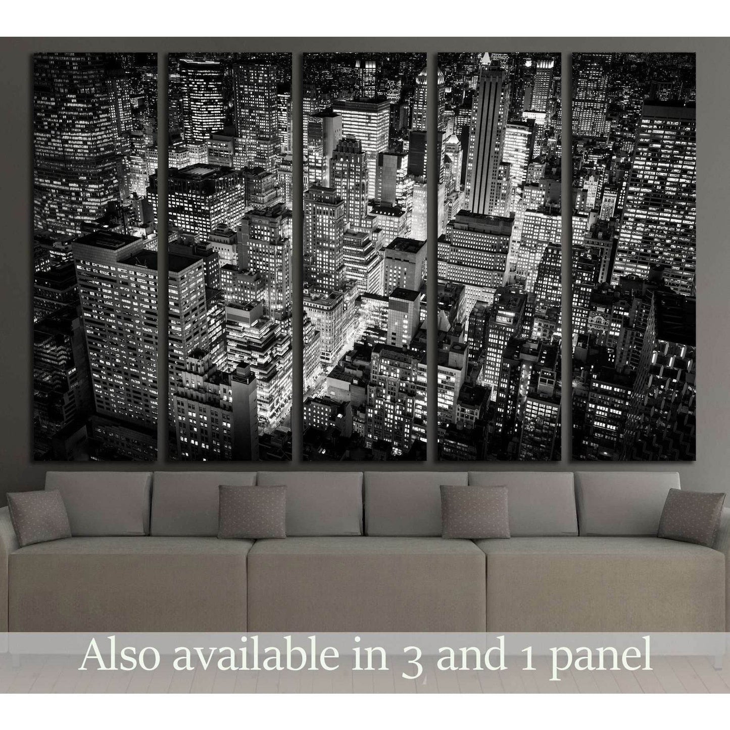 View from the Empire State Building, New York City №2953 Ready to Hang Canvas Print - Zellart Canvas Prints 0_NY_ART, ALL_Products, s-2953