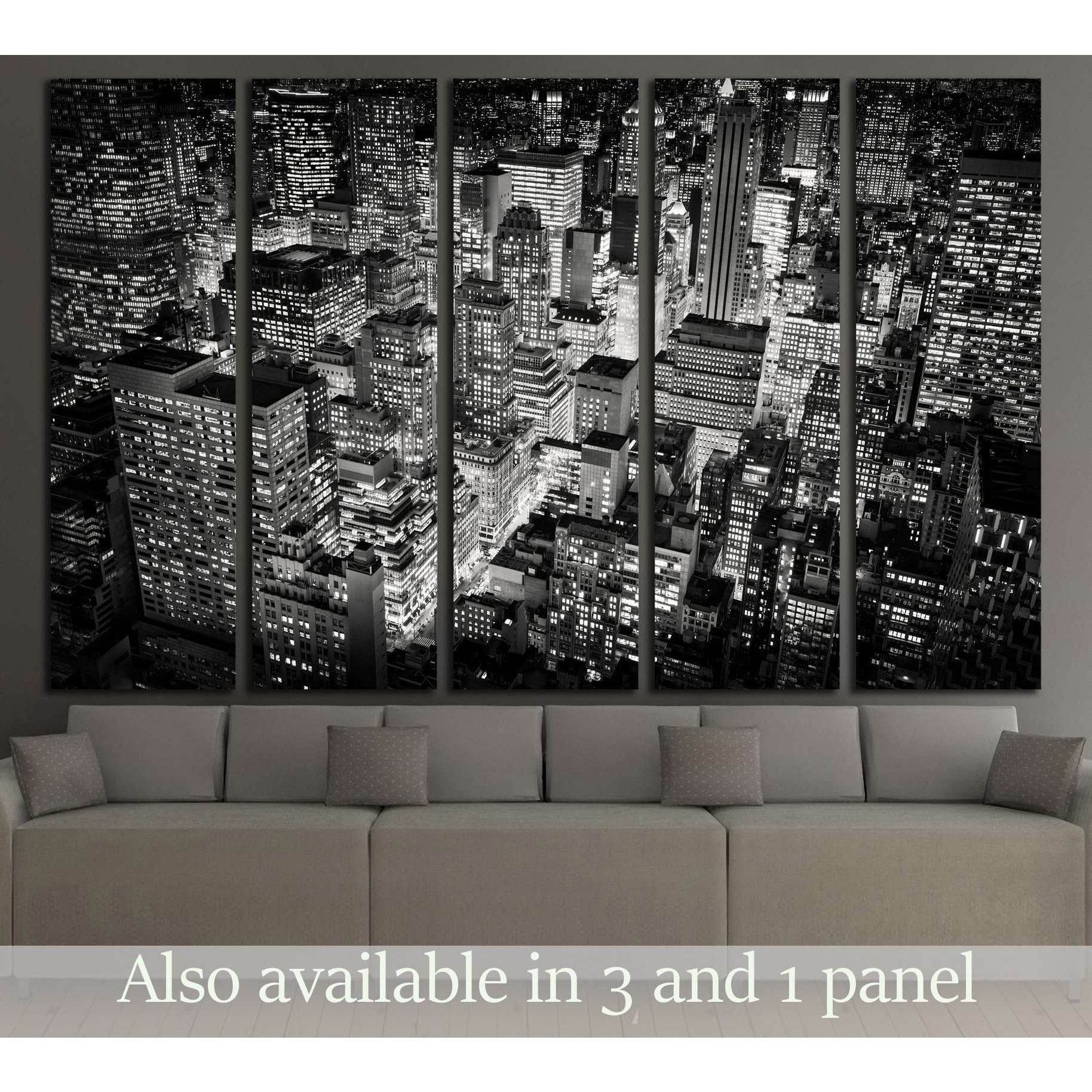View from the Empire State Building, New York City №2953 Ready to Hang Canvas Print - Zellart Canvas Prints 0_NY_ART, ALL_Products, s-2953