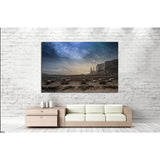 view of a rocky desert landscape at dusk №1311 Ready to Hang Canvas Print