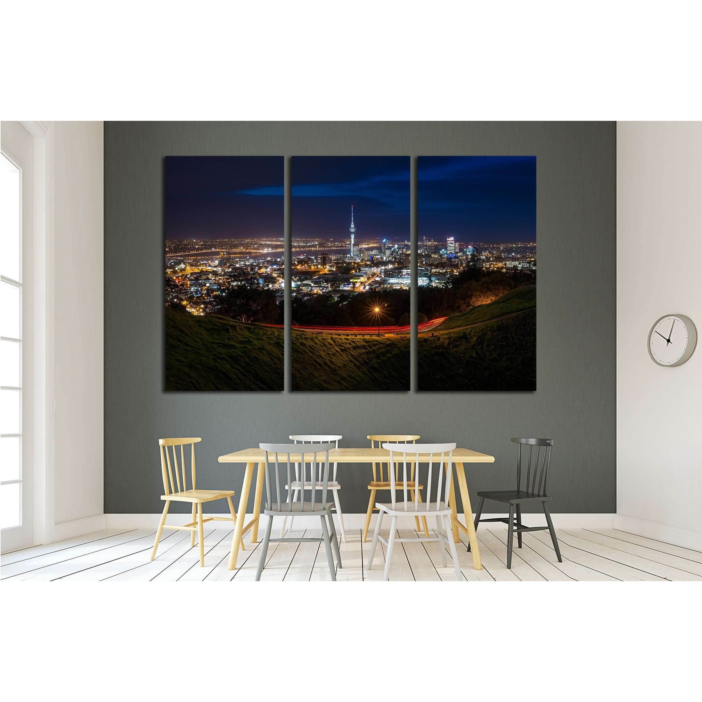 View of Auckland City from Mt Eden Summit №2297 Ready to Hang Canvas Print