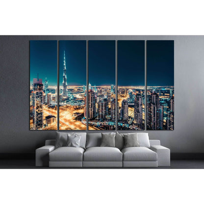 View of downtown Dubai, UAE №1270 Ready to Hang Canvas Print - Zellart Canvas Prints ALL_Products, s-1270