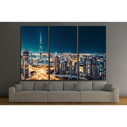 View of downtown Dubai, UAE №1270 Ready to Hang Canvas Print - Zellart Canvas Prints ALL_Products, s-1270