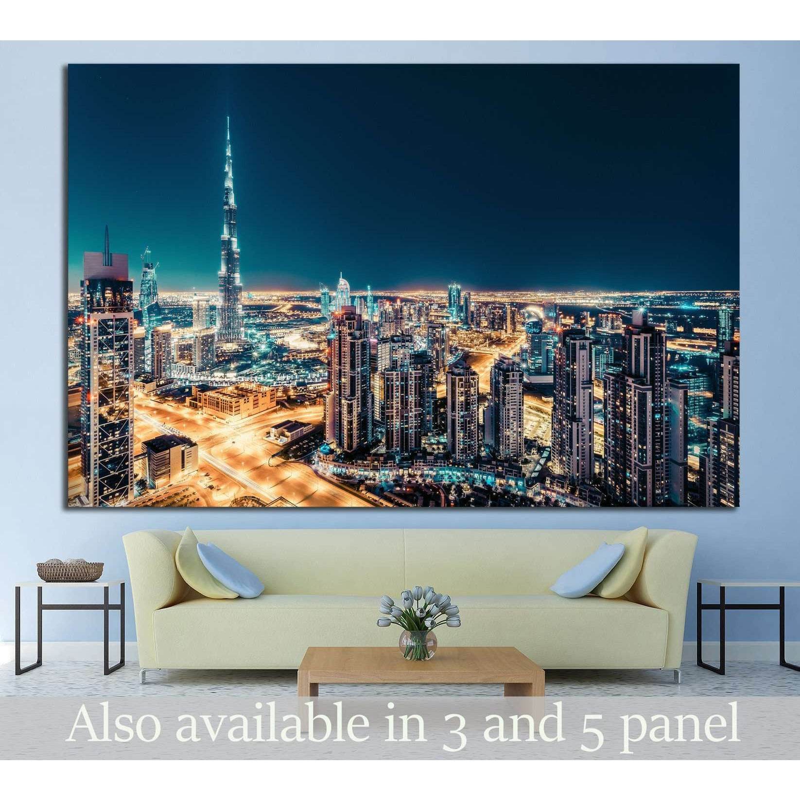 View of downtown Dubai, UAE №1270 Ready to Hang Canvas Print