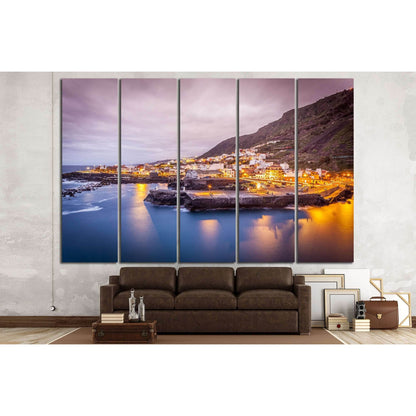 view of Garachico in the evening in Tenerife island - Canary Spain №2638 Ready to Hang Canvas Print - Zellart Canvas Prints ALL_Products, s-2638