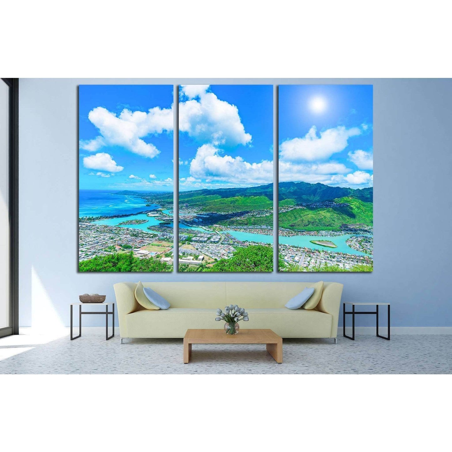 View of Hawaii Kai, City & County of Honolulu, Koko Head near Honolulu - Hawaii №1910 Ready to Hang Canvas PrintCanvas art arrives ready to hang, with hanging accessories included and no additional framing required. Every canvas print is hand-crafted, mad