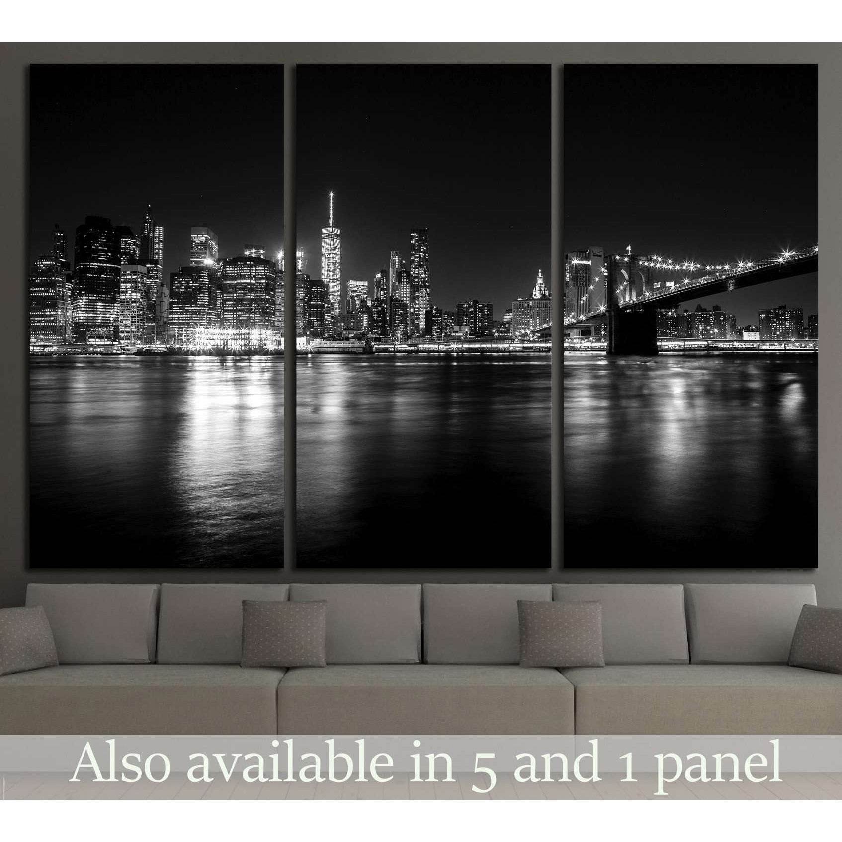 View of Manhattan from Brooklyn №1366 Ready to Hang Canvas PrintCanvas art arrives ready to hang, with hanging accessories included and no additional framing required. Every canvas print is hand-crafted, made on-demand at our workshop and expertly stretch