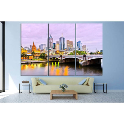 View of Melbourne №804 Ready to Hang Canvas PrintCanvas art arrives ready to hang, with hanging accessories included and no additional framing required. Every canvas print is hand-crafted, made on-demand at our workshop and expertly stretched around 100%