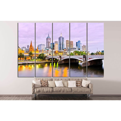 View of Melbourne №804 Ready to Hang Canvas PrintCanvas art arrives ready to hang, with hanging accessories included and no additional framing required. Every canvas print is hand-crafted, made on-demand at our workshop and expertly stretched around 100%