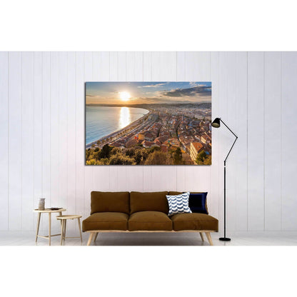 View of Nice city - Cote d'Azur - France №2259 Ready to Hang Canvas PrintCanvas art arrives ready to hang, with hanging accessories included and no additional framing required. Every canvas print is hand-crafted, made on-demand at our workshop and expertl