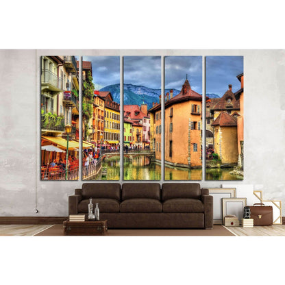 View of the old town of Annecy - France №1708 Ready to Hang Canvas Print - Zellart Canvas Prints ALL_Products, s-1708