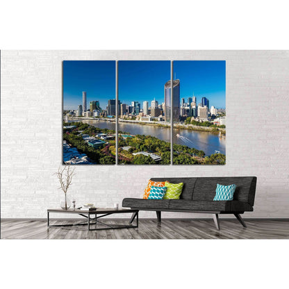 View over Wellington at the top of the cable car №2414 Ready to Hang Canvas Print - Zellart Canvas Prints ALL_Products, s-2414
