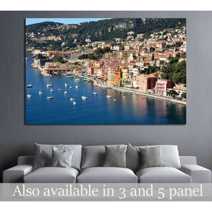 Villefranche sur Mer, Monaco №1714 Ready to Hang Canvas Print - Zellart Canvas Prints ALL_Products, s-1714