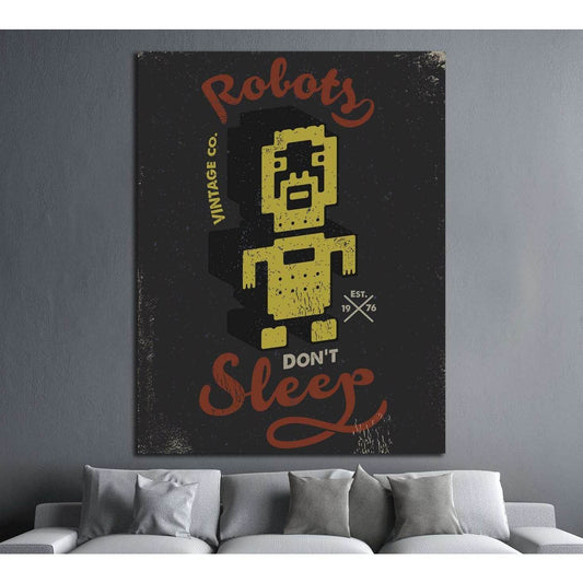 vintage canvas №4594 Ready to Hang Canvas Print - Zellart Canvas Prints ALL_Products, s-4594