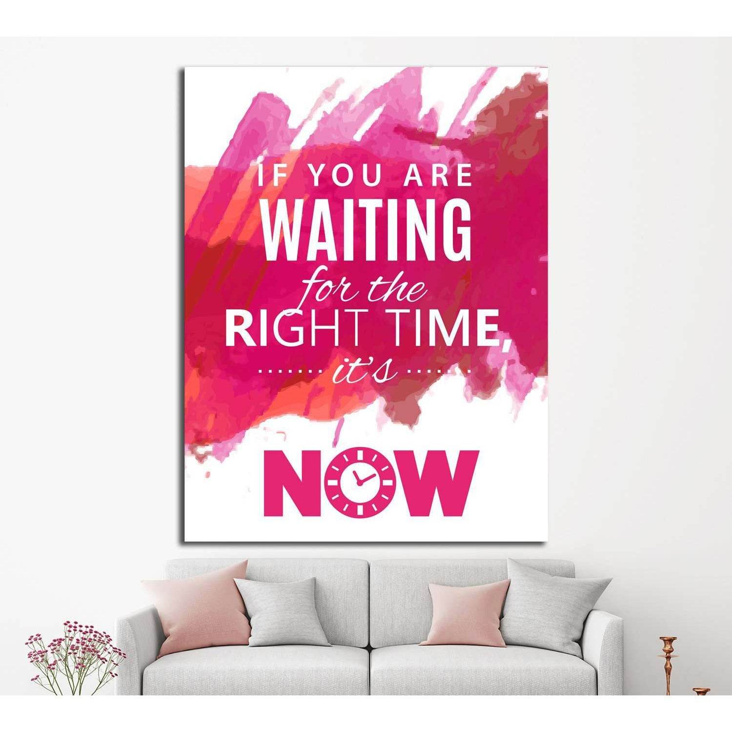 Vintage canvas with motivation quote on red pink abstract watercolor background №4562 Ready to Hang Canvas PrintCanvas art arrives ready to hang, with hanging accessories included and no additional framing required. Every canvas print is hand-crafted, mad