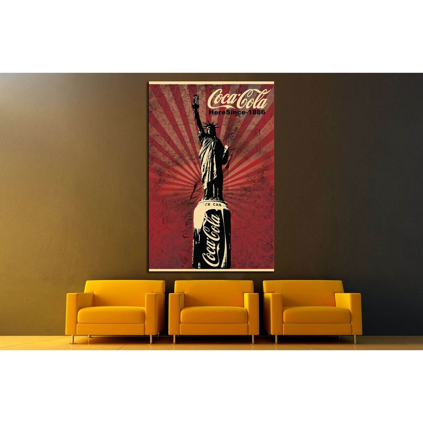 Vintage Coca Cola №3485 Ready to Hang Canvas PrintCanvas art arrives ready to hang, with hanging accessories included and no additional framing required. Every canvas print is hand-crafted, made on-demand at our workshop and expertly stretched around 100%