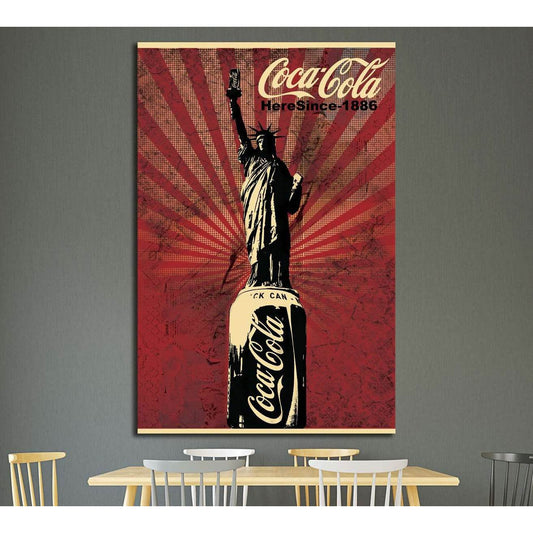 Vintage Coca Cola №3485 Ready to Hang Canvas PrintCanvas art arrives ready to hang, with hanging accessories included and no additional framing required. Every canvas print is hand-crafted, made on-demand at our workshop and expertly stretched around 100%