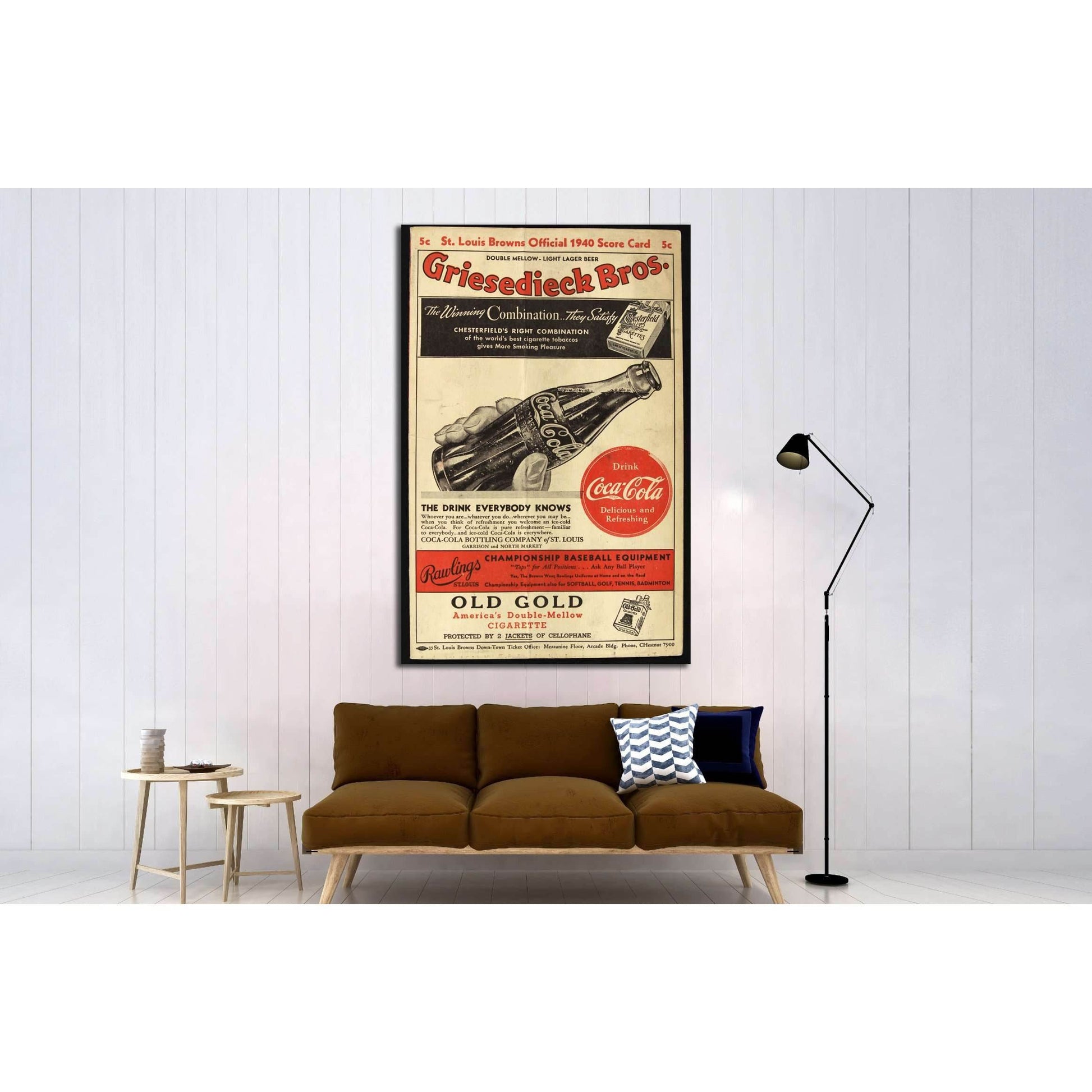 Vintage Coca Cola №3435 Ready to Hang Canvas PrintCanvas art arrives ready to hang, with hanging accessories included and no additional framing required. Every canvas print is hand-crafted, made on-demand at our workshop and expertly stretched around 100%