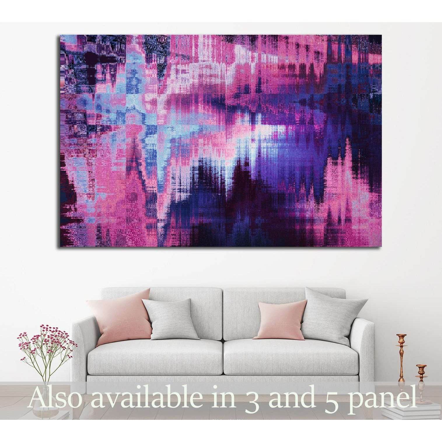 violet blurred abstract background №1424 Ready to Hang Canvas Print