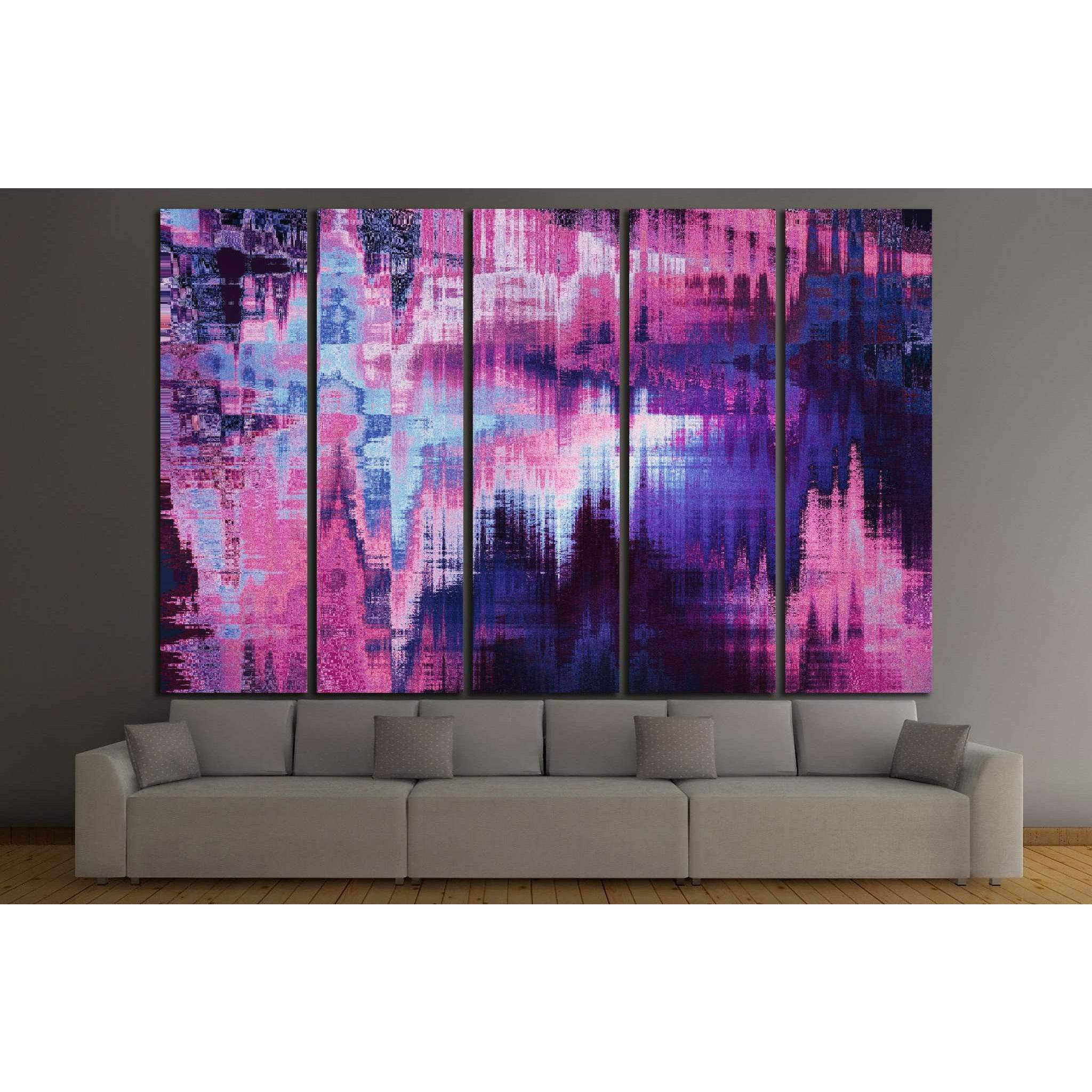 violet blurred abstract background №1424 Ready to Hang Canvas Print