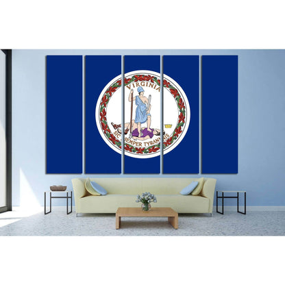 Virginia Flag №695 Ready to Hang Canvas Print - Zellart Canvas Prints ALL_Products, s-695