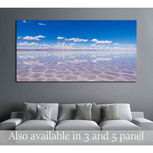 visiting the awesome salt flats of uyuni №1985 Ready to Hang Canvas Print - Zellart Canvas Prints ALL_Products, s-1985
