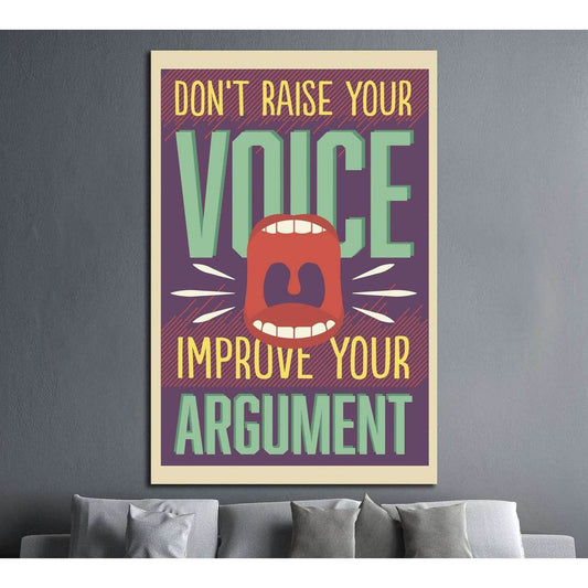 voice №4548 Ready to Hang Canvas Print - Zellart Canvas Prints ALL_Products, s-4548