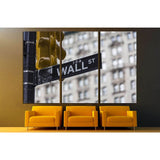 Wall street sign in New York №1788 Ready to Hang Canvas Print