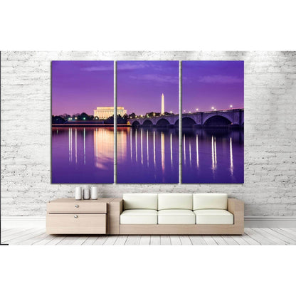 Washington DC skyline on the Potomac №1361 Ready to Hang Canvas Print - Zellart Canvas Prints ALL_Products, s-1361