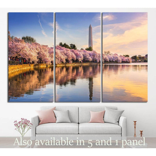 Washington DC, USA №1004 Ready to Hang Canvas Print - Zellart Canvas Prints ALL_Products, s-1004