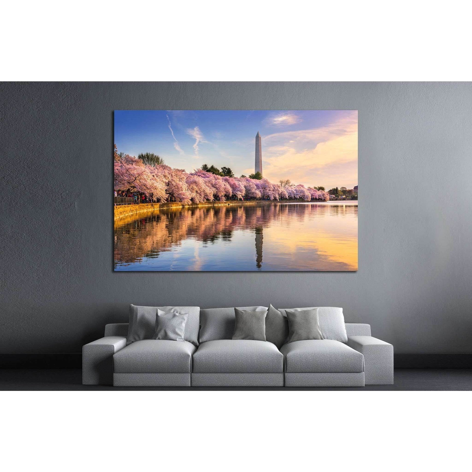 Washington DC, USA №1004 Ready to Hang Canvas Print - Zellart Canvas Prints ALL_Products, s-1004