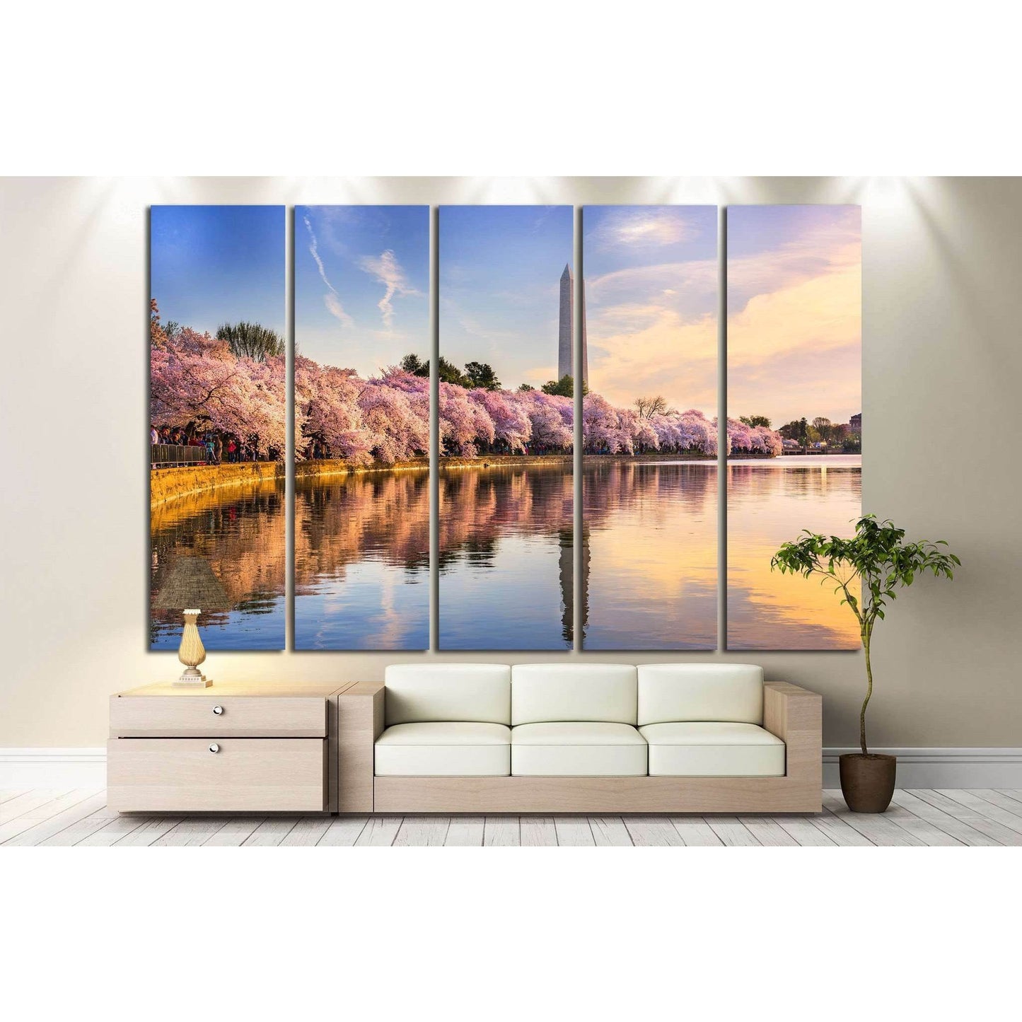 Washington DC, USA №1004 Ready to Hang Canvas Print - Zellart Canvas Prints ALL_Products, s-1004