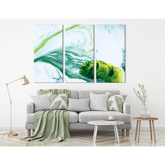 Water Lily Leaf Abstract №04316 Ready to Hang Canvas Print - Zellart Canvas Prints ALL_Products