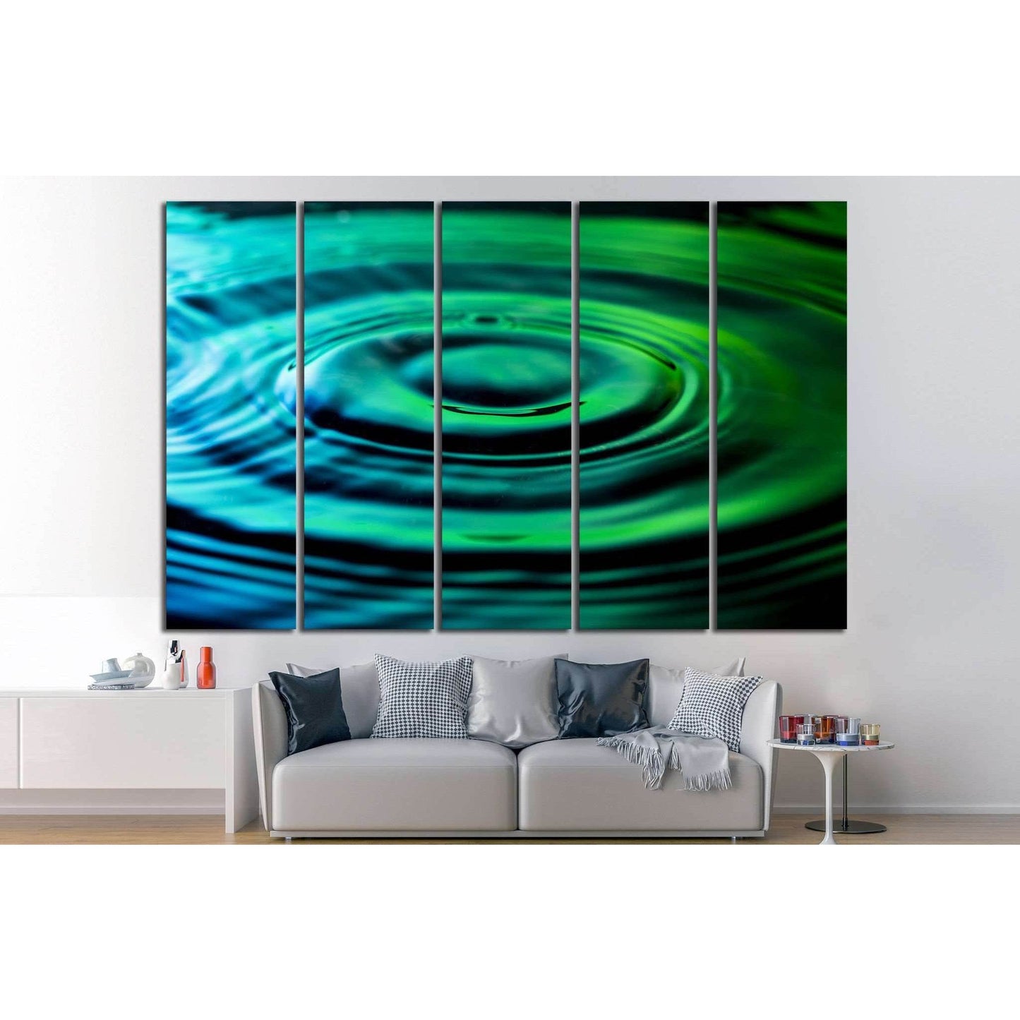 Water ripples №1080 Ready to Hang Canvas Print - Zellart Canvas Prints ALL_Products, s-1080