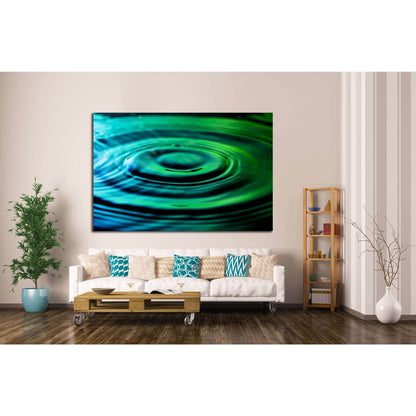Water ripples №1080 Ready to Hang Canvas PrintCanvas art arrives ready to hang, with hanging accessories included and no additional framing required. Every canvas print is hand-crafted, made on-demand at our workshop and expertly stretched around 100% Nor