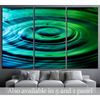 Water ripples №1080 Ready to Hang Canvas PrintCanvas art arrives ready to hang, with hanging accessories included and no additional framing required. Every canvas print is hand-crafted, made on-demand at our workshop and expertly stretched around 100% Nor