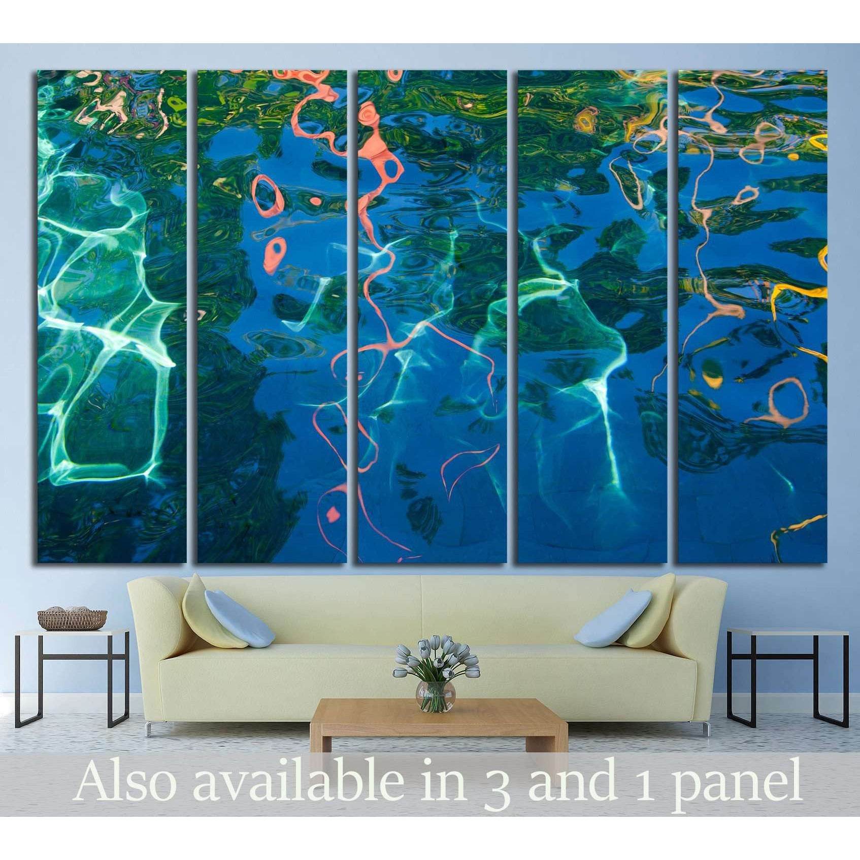 Water surface №1067 Ready to Hang Canvas Print - Zellart Canvas Prints ALL_Products, s-1067