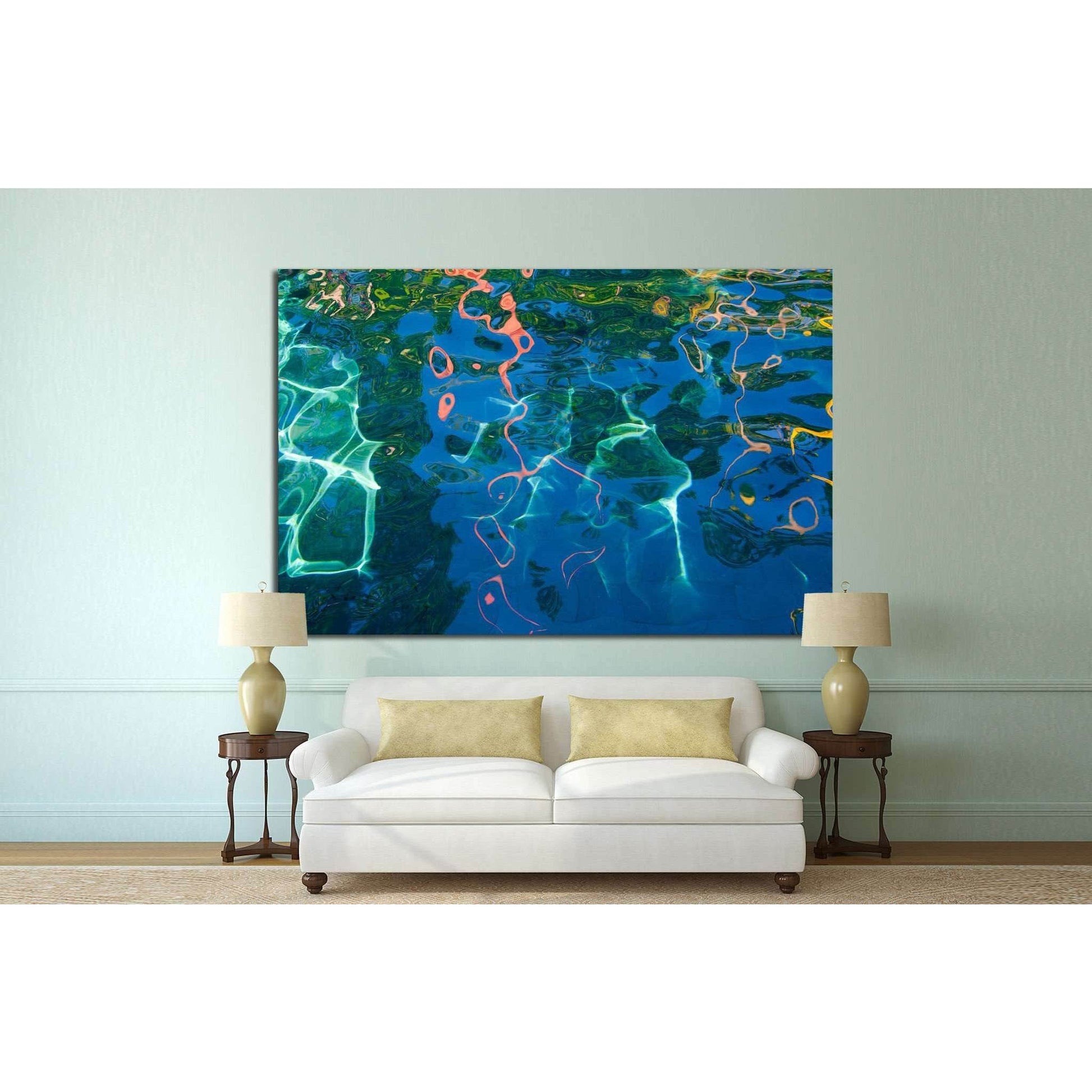 Water surface №1067 Ready to Hang Canvas Print - Zellart Canvas Prints ALL_Products, s-1067