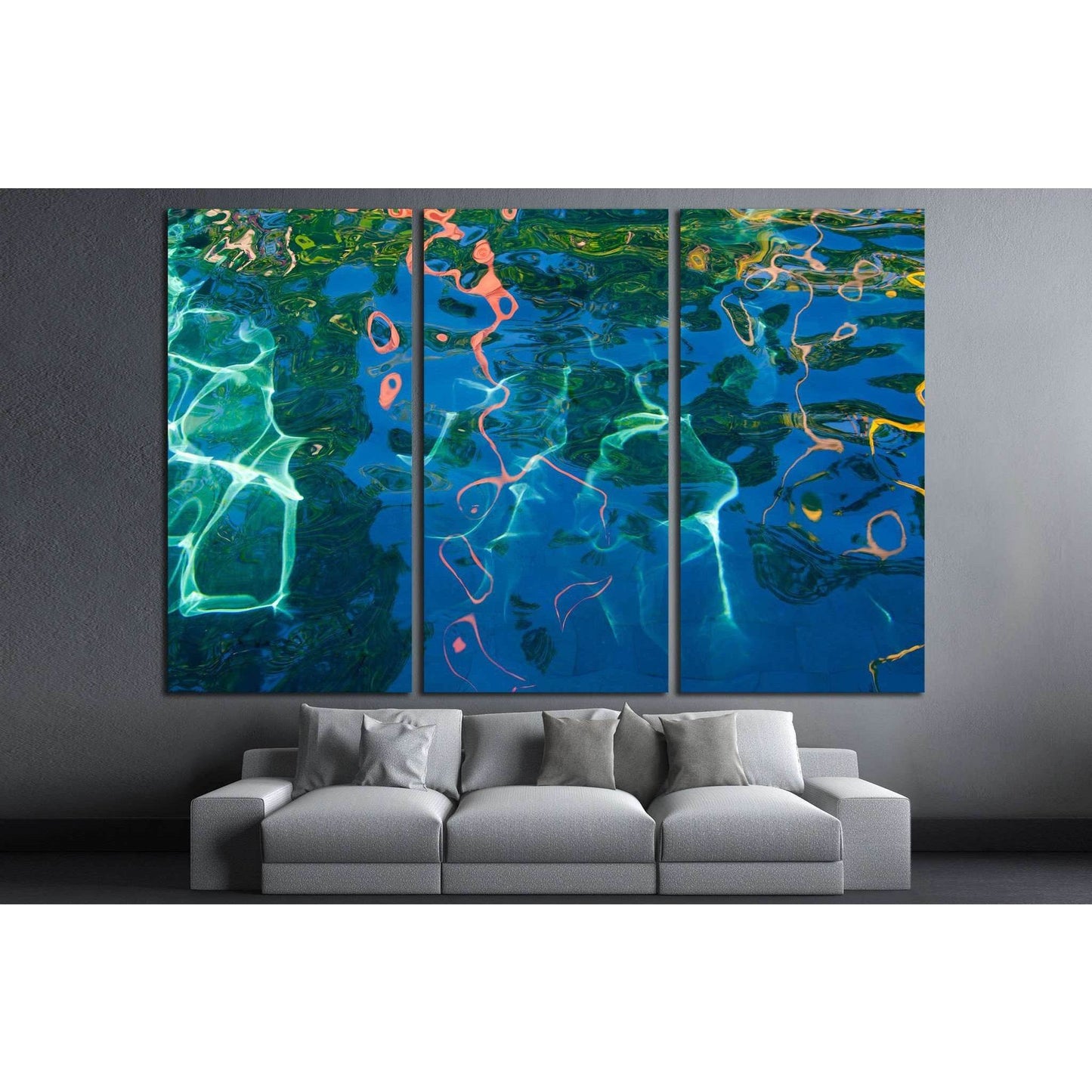 Water surface №1067 Ready to Hang Canvas Print - Zellart Canvas Prints ALL_Products, s-1067