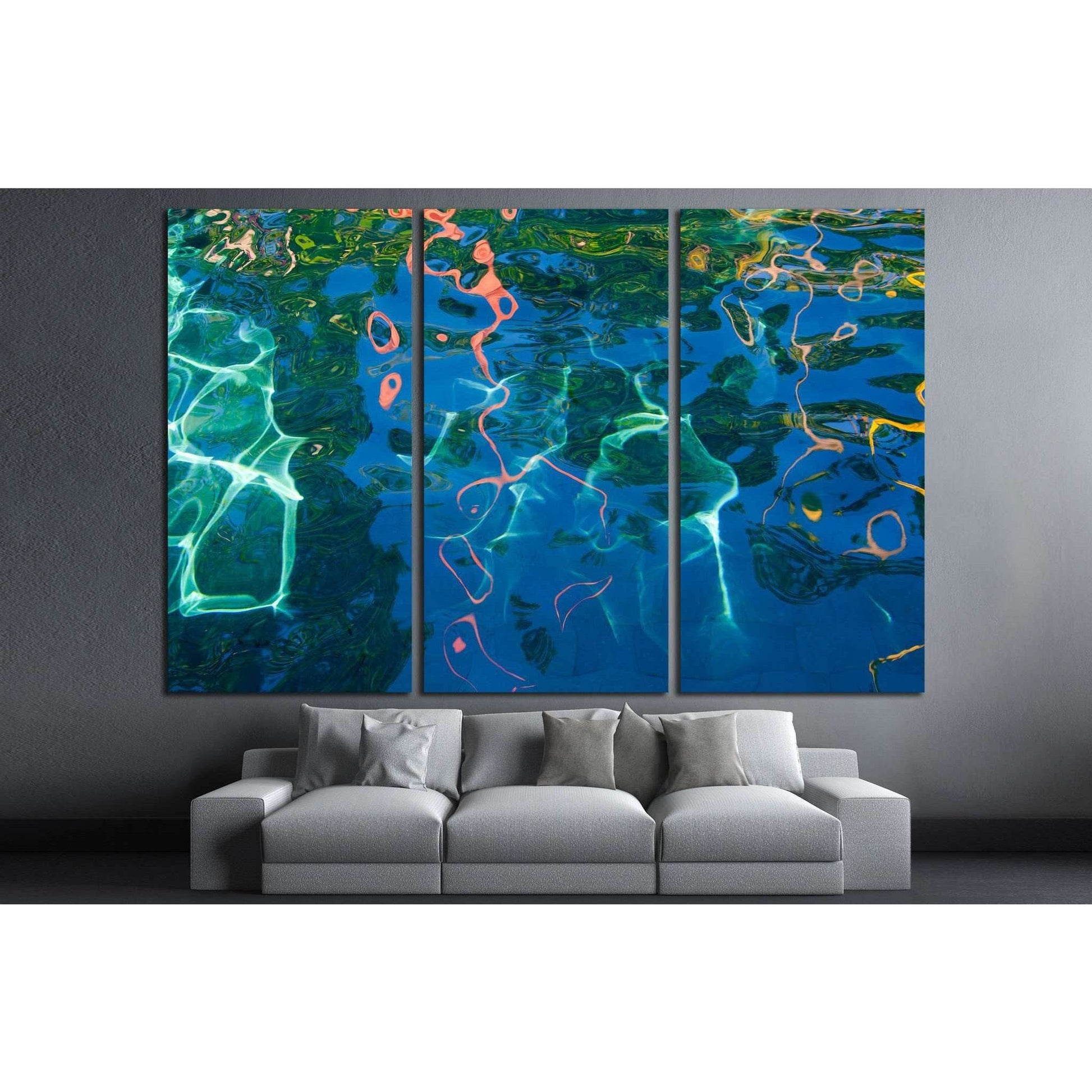 Water surface №1067 Ready to Hang Canvas Print - Zellart Canvas Prints ALL_Products, s-1067