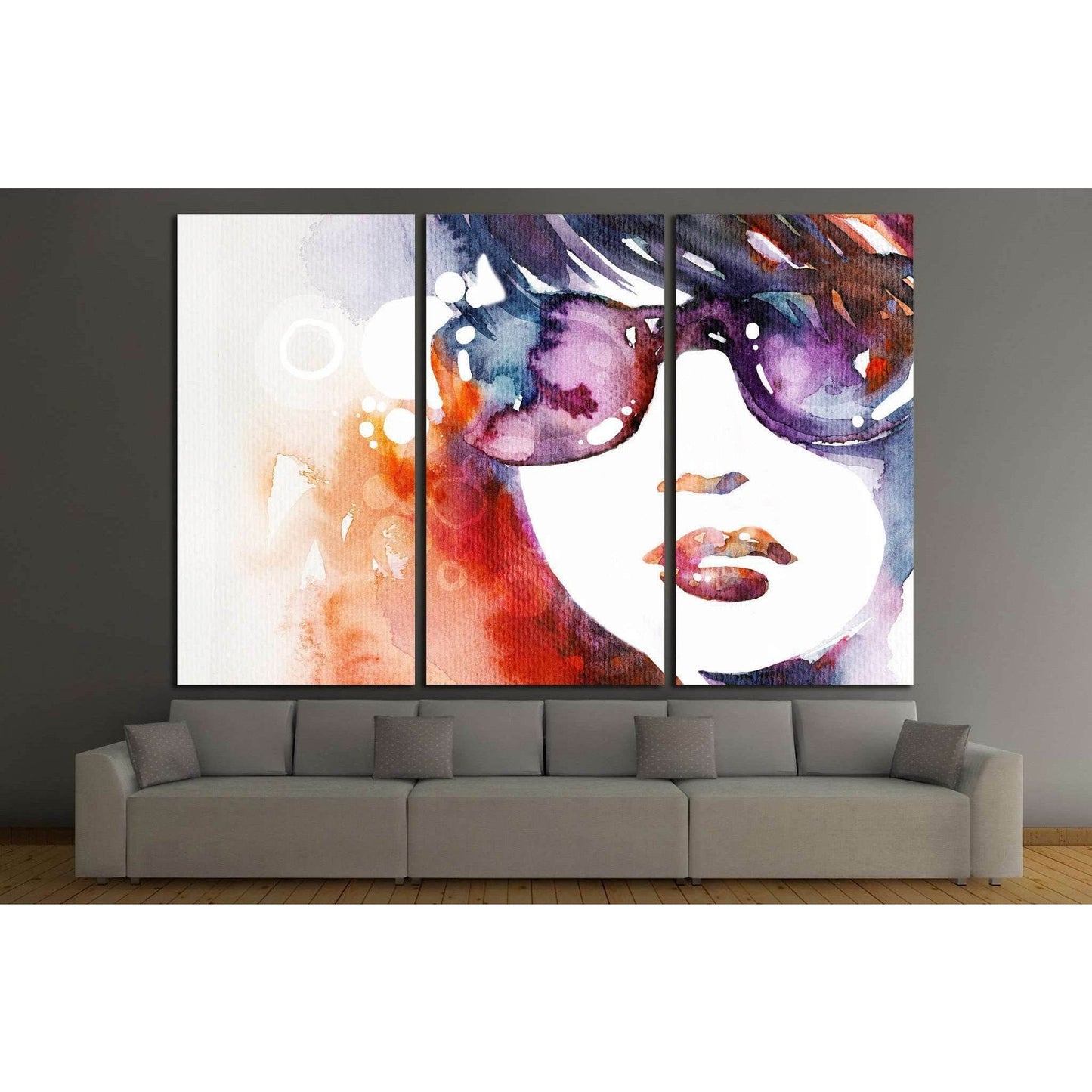 watercolor beauty portrait №731 Ready to Hang Canvas PrintCanvas art arrives ready to hang, with hanging accessories included and no additional framing required. Every canvas print is hand-crafted, made on-demand at our workshop and expertly stretched aro